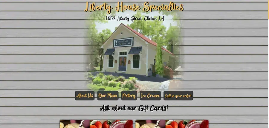 Liberty House Specialties website designed by Stanford Development Solutions